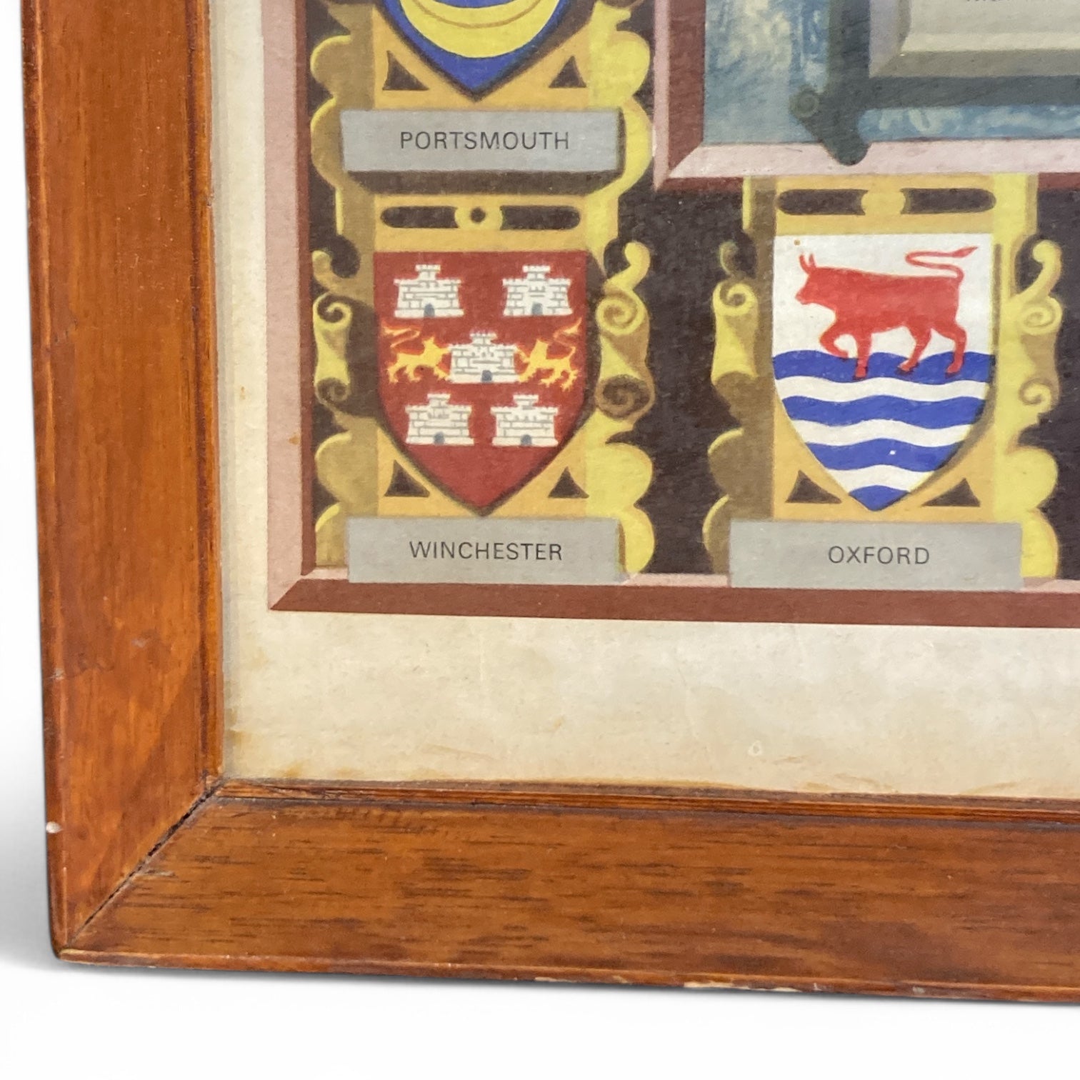 Original Framed Vintage Map of Royal Britain Circa 1967.