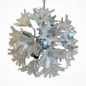Original 1970's Italian sputnik chandelier .