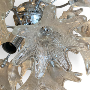 Original 1970's Italian sputnik chandelier .