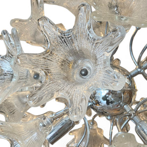 Original 1970's Italian sputnik chandelier .