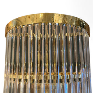 Spectacular and gigantic pair of 1970's Murano wall lights.