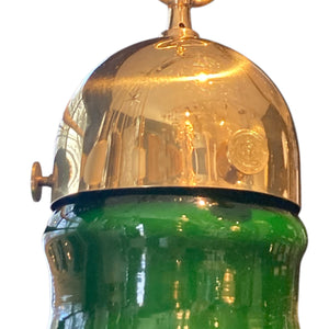 Attractive 1960's green Murano glass pendant light.
