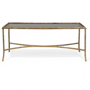 Maison Charles 'Palmier' bronze coffee table.