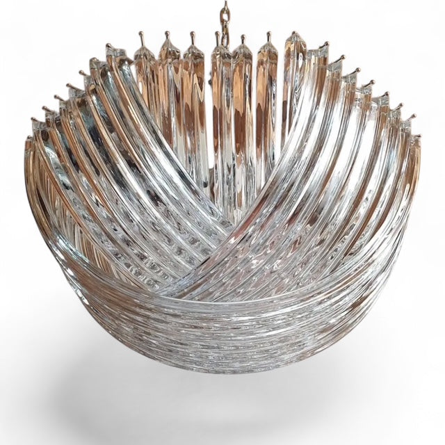 Large ,Murano glass ,Triedri plafonier.