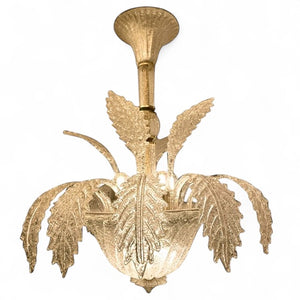 Large and decorative Murano chandelier .