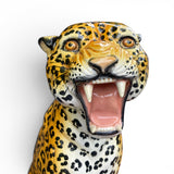 Large Mid century  Italian ceramic leopard.