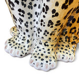 Large Mid century  Italian ceramic leopard.