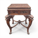 Decorative mid twentieth century Chinese card table .