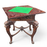 Decorative mid twentieth century Chinese card table .