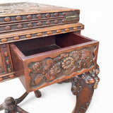 Decorative mid twentieth century Chinese card table .