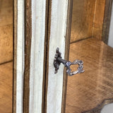 Unusual parcel gilt Florentine display cabinet .