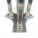 Charming mid century Italian side table with perspex columns.