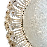 Flush ceiling light attributed to Emil Stejnar.