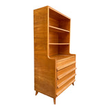 Mid century Italian bookcase and matching side cabinets.