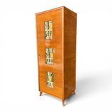 Mid century Italian bookcase and matching side cabinets.