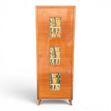 Mid century Italian bookcase and matching side cabinets.