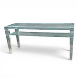 Stunning Italian perspex two tier console table by fabian art .