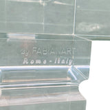 Stunning Italian perspex two tier console table by fabian art .