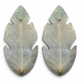 Gigantic pair of Murano glass wall lights.