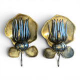 Pair of two tone 1970's wall lights by Maiosn Honore Paris.