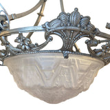 1930's French Art Deco chandelier .
