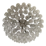 Large pair of original 1970's Poliedri Murano chandelier by Carlo Scarpa for Venini.