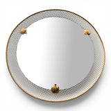 1950's french back lit mirror in the style of Mathieu Mategot.