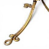 Italian Gilt Metal side table .