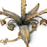 Italian Gilt Metal side table .