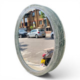 Circular 1970's back lit resin mirror.