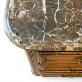 Stunning french 18th century marble top commode .