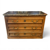 Stunning french 18th century marble top commode .