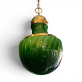 Attractive 1960's green Murano glass pendant light.