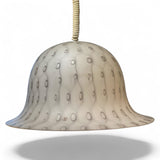 1970's German glass pendant light by Peill & Putzler with Murano glass shade.
