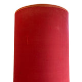 Unusual 1960's blue ceramic Lamp with tall original red lamp shade.