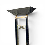 1970's smoked chrome and gold Italian up lighter .