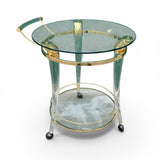 Unusual  Italian 1970's  drinks trolley with perspex legs.