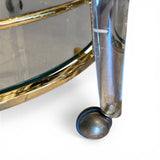Unusual  Italian 1970's  drinks trolley with perspex legs.