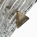 Pair of  large vintage Murano glass wall lights .