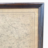 Large antique framed map