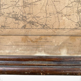 Large antique framed map