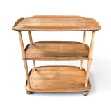 Vintage 3 Tier Ercol Elm & Beech Drinks Trolley.