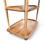 Vintage 3 Tier Ercol Elm & Beech Drinks Trolley.