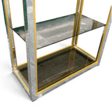 A  fabulous Pair of tall 1970's display units designed by Renato Zavi .
