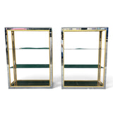 A  fabulous Pair of low 1970's display units designed by Renato Zavi .