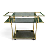 Stylish 1970's  drinks trolley by Renato Zavi.