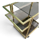 Stylish 1970's  drinks trolley by Renato Zavi.