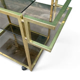 Stylish 1970's  drinks trolley by Renato Zavi.