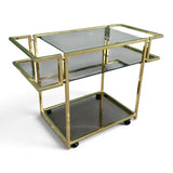 Stylish 1970's  drinks trolley by Renato Zavi.