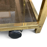 Stylish 1970's  drinks trolley by Renato Zavi.